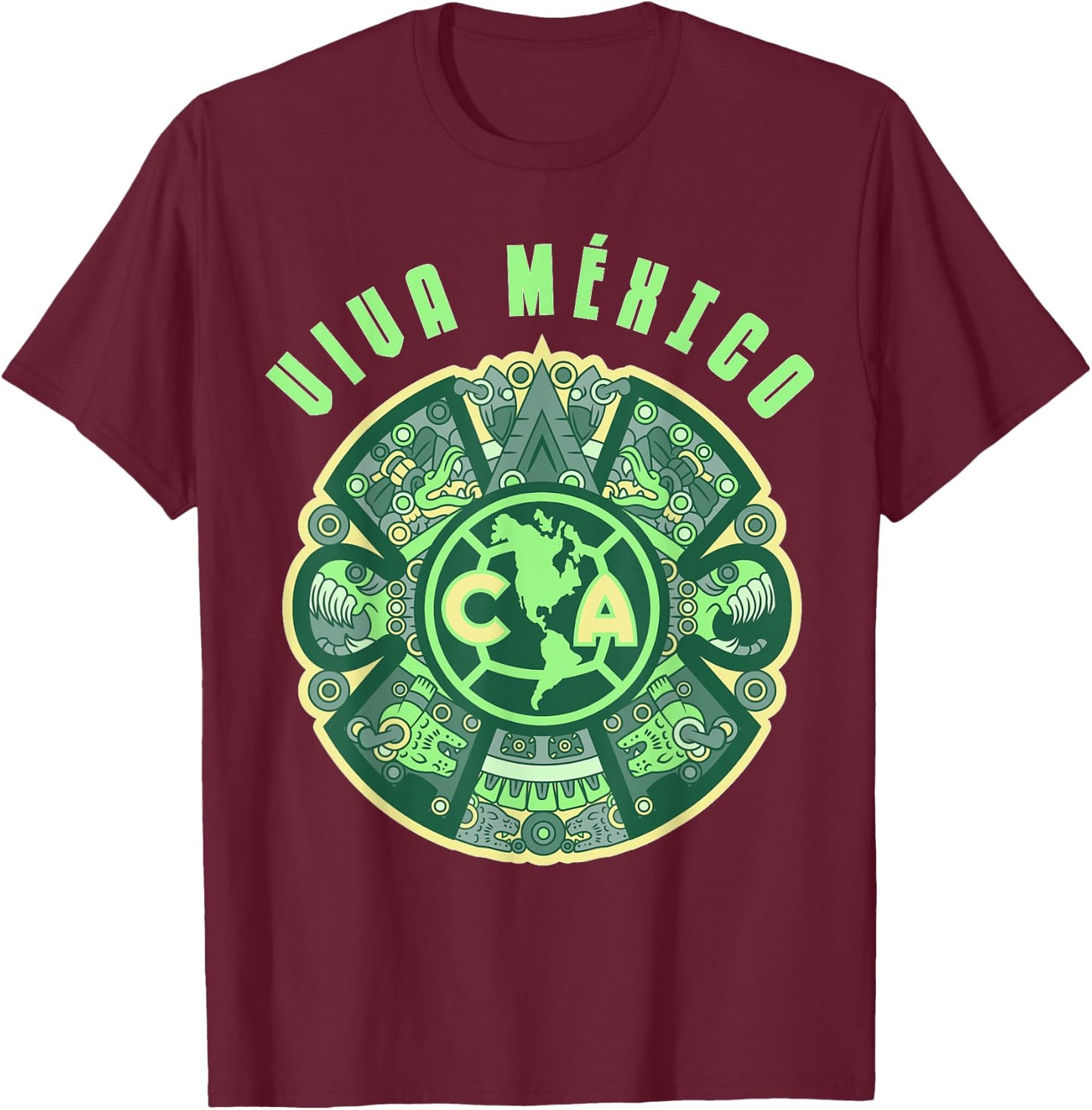 Club América supports the Mexican Soccer team ¡Vamos Tri! T-Shirt - T-Shirt | Maroon