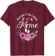 Blessed To Be Called Meme Women Floral Decor Meme T-Shirt - T-Shirt | Maroon