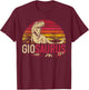 Gio Saurus Funny Personalized Dinosaur T Rex Name Boys Gift T-Shirt - T-Shirt | Maroon