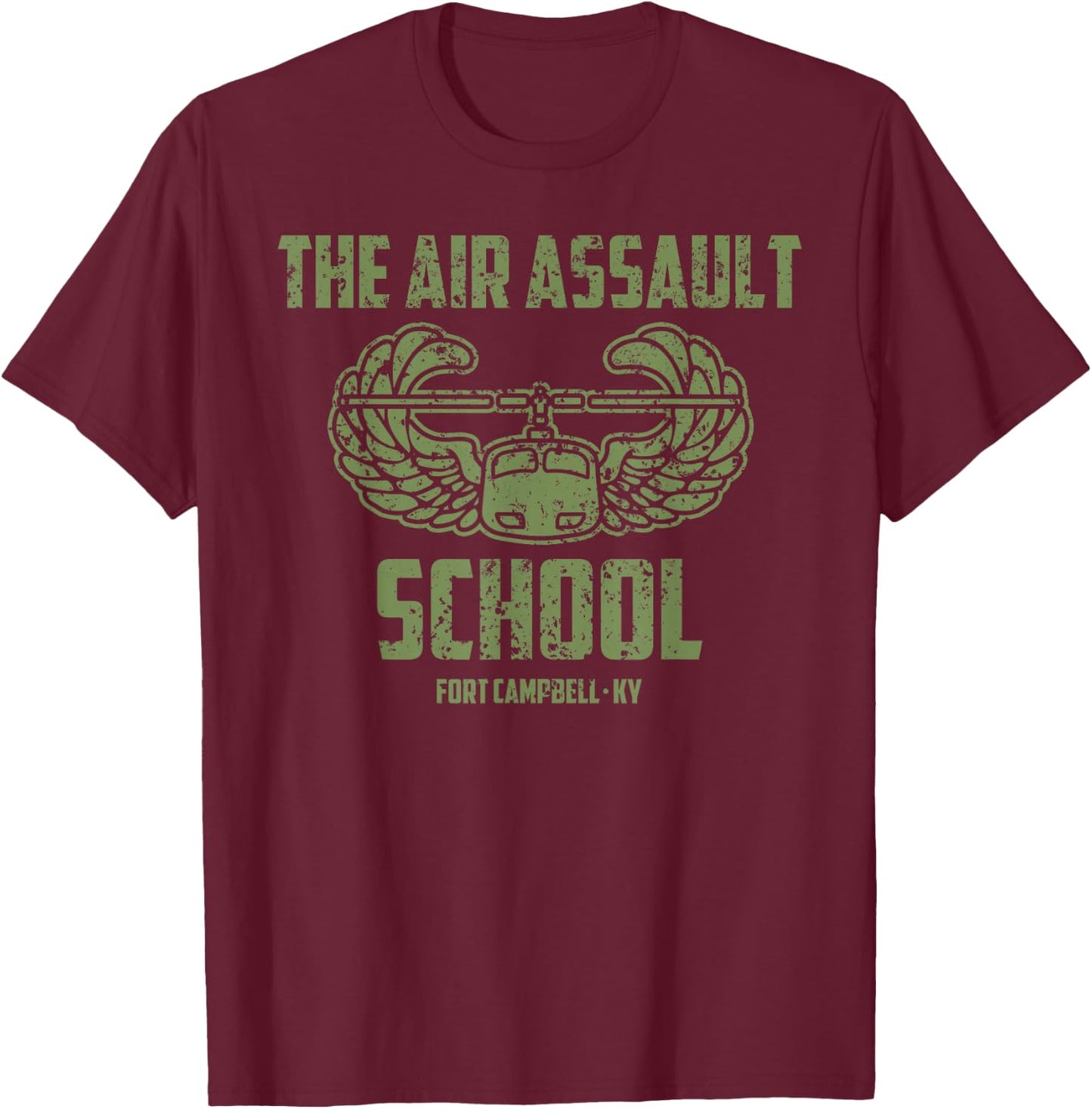 Sabalauski Air Assault School TSAAS US Army 101st Airborne T-Shirt - T-Shirt | Maroon