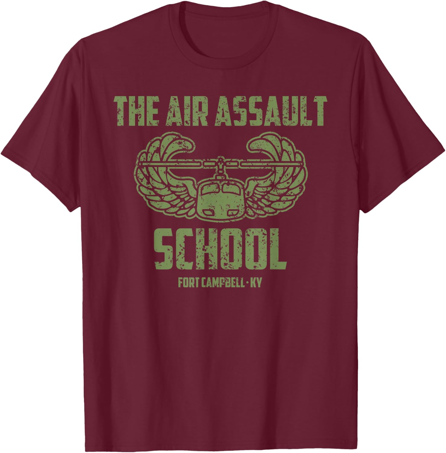 Sabalauski Air Assault School TSAAS US Army 101st Airborne T-Shirt - T-Shirt | Maroon