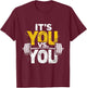 Its Vs You Workout Gym Workout Motivation Fitness Men Women T-Shirt - T-Shirt | Maroon