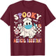 Spooky Medical Assistant Ghost Medical Assistant Halloween T-Shirt - T-Shirt | Maroon