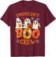 Oncology Boo Crew Funny Ghost Halloween Spooky Costume Nurse T-Shirt - T-Shirt | Maroon