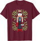 Marvel Holiday Christmas Avengers Holly Thor Nutcracker T-Shirt - T-Shirt | Maroon
