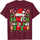 Christmas 2024 Family Matching Outfits Team Santa Elf Squad T-Shirt - T-Shirt | Maroon