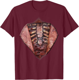 Halloween Zombie Open Chest Guts and Gore Costume T-Shirt - T-Shirt | Maroon