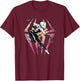 Marvel Spider-Man Across The Spider-Verse Part 1 Gwen T-Shirt - T-Shirt | Maroon