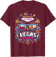Vegas Wedding Crew Shirt Married in Vegas Vegas Wedding T-Shirt - T-Shirt | Maroon
