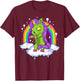 Halloween Unicorn Zombie Zombicorn T-Shirt - T-Shirt | Maroon