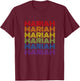 Retro Style Mariah Rainbow T-Shirt - T-Shirt | Maroon