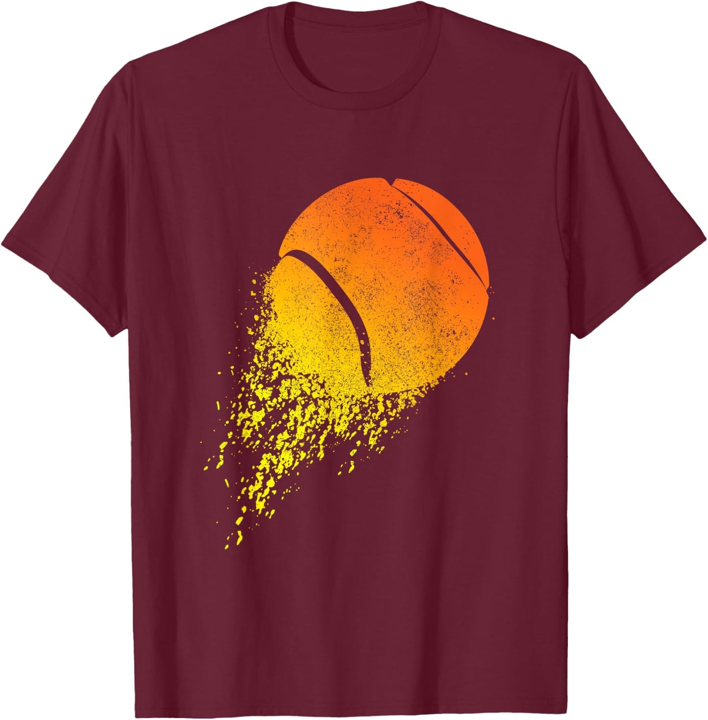 Tennis Player Sport Vintage Men Women Tennis T-Shirt - T-Shirt | Maroon