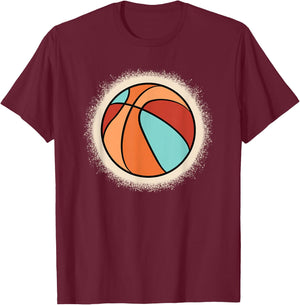 Retro Basketball Vintage Basketball Player Men Boys T-Shirt - T-Shirt | Maroon