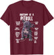 Anatomy Of A Pitbull Shirt Pittie Dog Funny Pitbull Lover Women Girls Kids T-Shirt - T-Shirt | Maroon