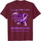 Wear Purple Heart Someone I Love Domestic Violence Awareness T-Shirt - T-Shirt | Maroon
