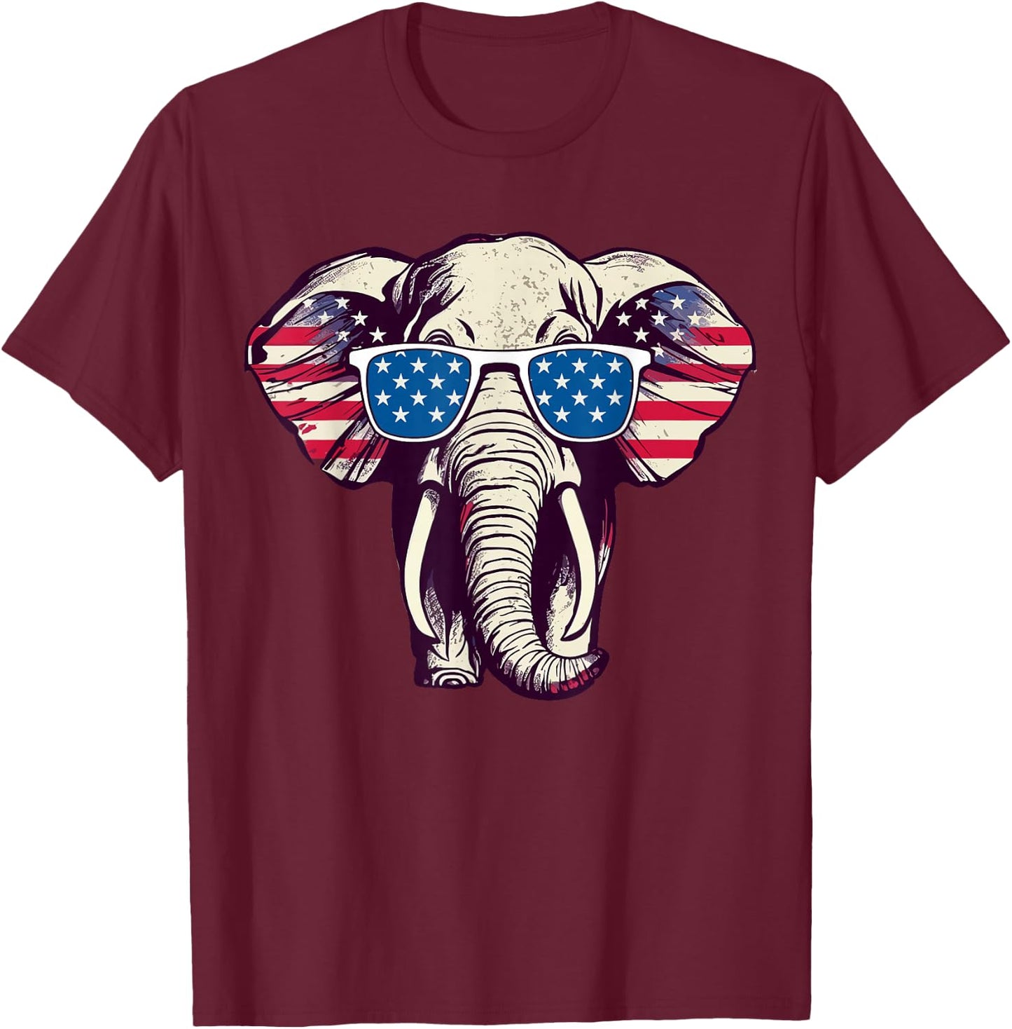 Cool Elephant Republican Cool Elephant Gifts Elephants T-Shirt - T-Shirt | Maroon