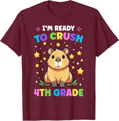 First Day of Preschool I'm Ready To Crush 4th Grade Capybara