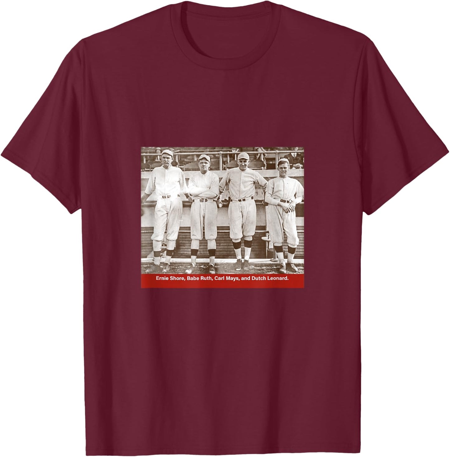 Babe Ruth_002 T-Shirt - T-Shirt | Maroon