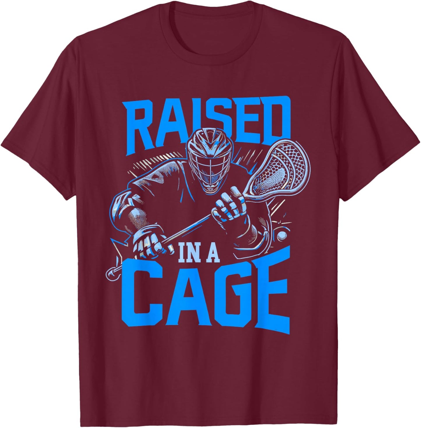 Lacrosse Player Lacrosse Goalie Lax Goalie T-Shirt - T-Shirt | Maroon