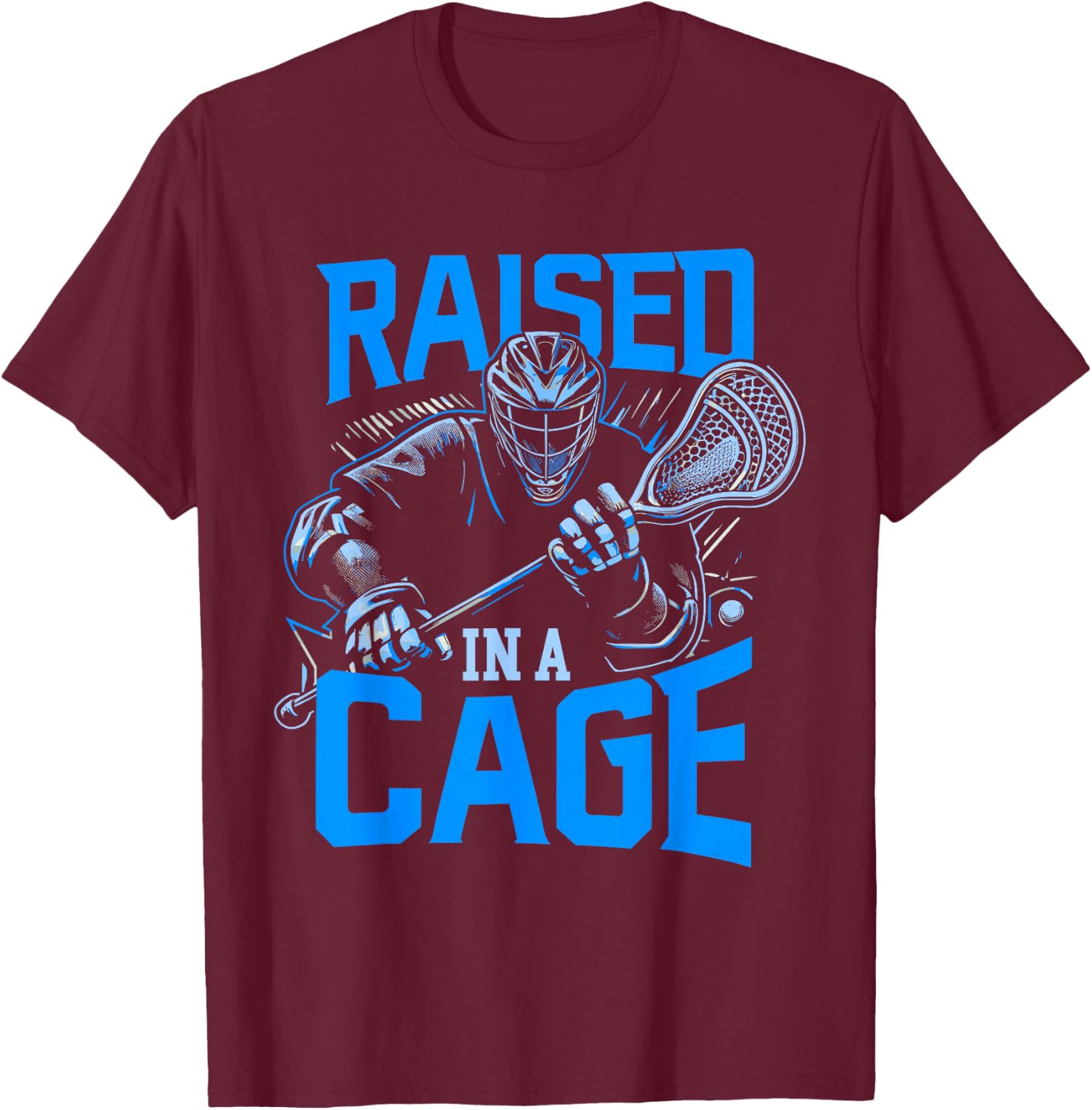 Lacrosse Player Lacrosse Goalie Lax Goalie T-Shirt - T-Shirt | Maroon