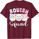 Squish Squad Birthday Shirt For Girls Kids Toddlers T-Shirt - T-Shirt | Maroon