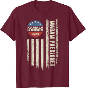 We Choose Freedom Kamala Harris T-Shirt - T-Shirt | Maroon