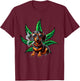 Dachshund Sunglasses Tuxedo Funny Owner Stoner Smoker T-Shirt - T-Shirt | Maroon