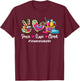 Peace Love Clean School Custodian Life Cleaning Cart Tie Dye T-Shirt - T-Shirt | Maroon