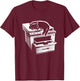 Office Cat Sleeping On Printer - Cute Cat Kitten Lover T-Shirt - T-Shirt | Maroon