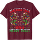 Dialysis Tech With A Merry Twist - Nephrology Tech Christmas T-Shirt - T-Shirt | Maroon
