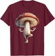 Funny Yoga Mushroom T-Shirt - T-Shirt | Maroon