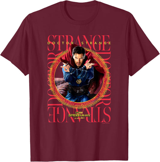 Marvel Spider-Man No Way Home Doctor Strange Box Up T-Shirt - T-Shirt | Maroon