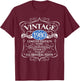 Vintage 1980 45th Birthday All Original Parts Design T-Shirt - T-Shirt | Maroon