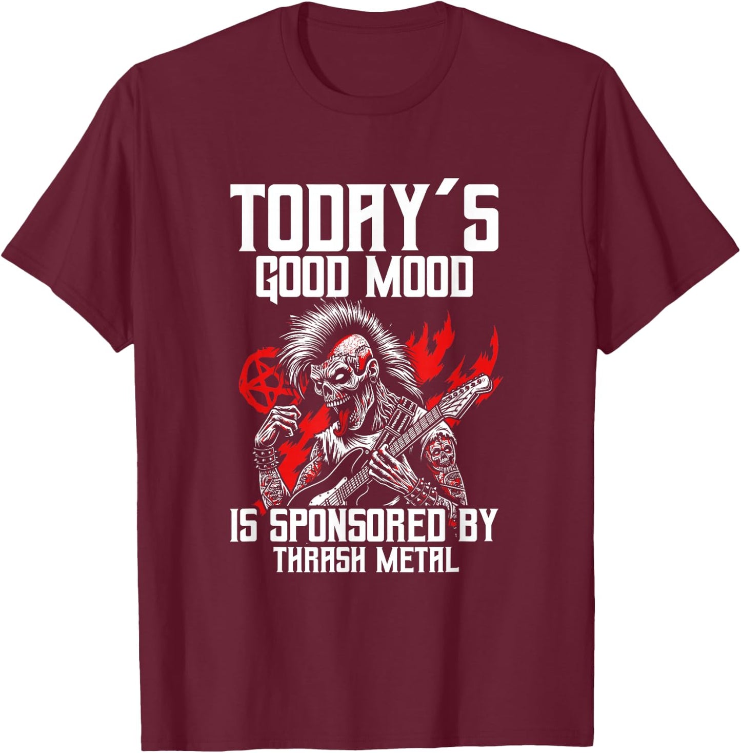 Thrash Metal Music Genre Metal Fan Festival Thrash Metal T-Shirt - T-Shirt | Maroon