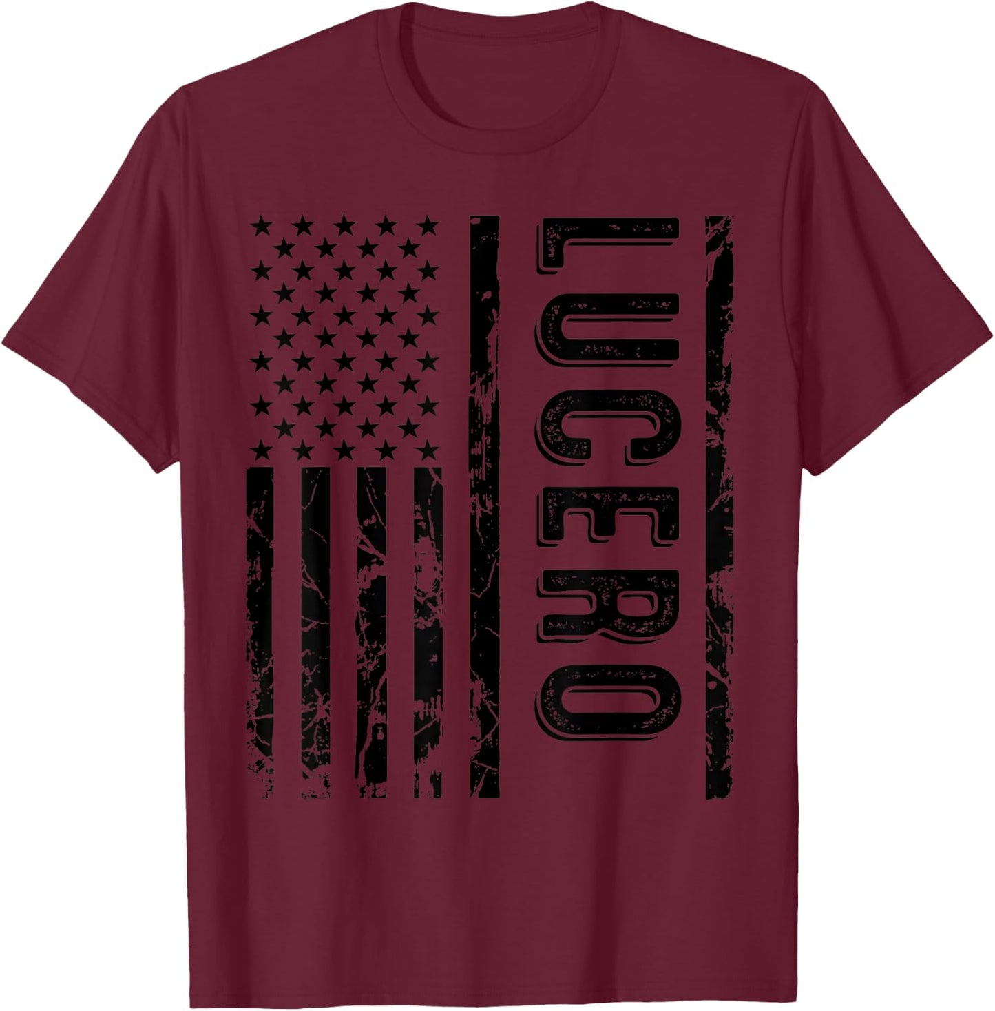 Lucero Last Name Funny Surname Team Lucero Family Reunion T-Shirt - T-Shirt | Maroon