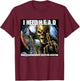I Need Hugs Funny Cringe Hard Skeleton Meme T-Shirt - T-Shirt | Maroon