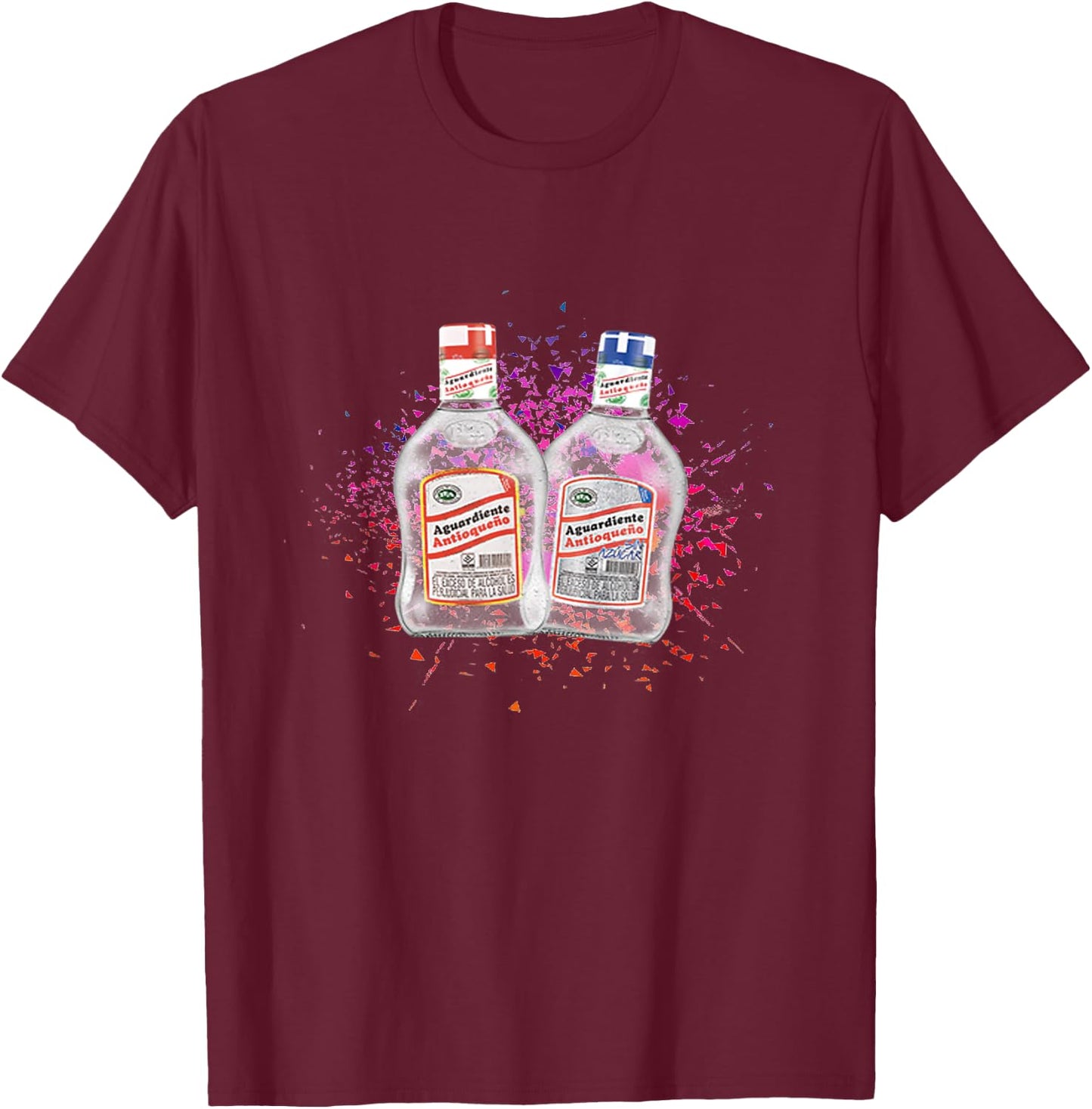 Aguardiente colombian drink T-Shirt - T-Shirt | Maroon