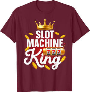 Best Slot Machine King Art Boys Casino Slot Machine T-Shirt - T-Shirt | Maroon
