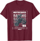 Dirt Bike Motocross MX Supercross Graphic T-Shirt - T-Shirt | Maroon