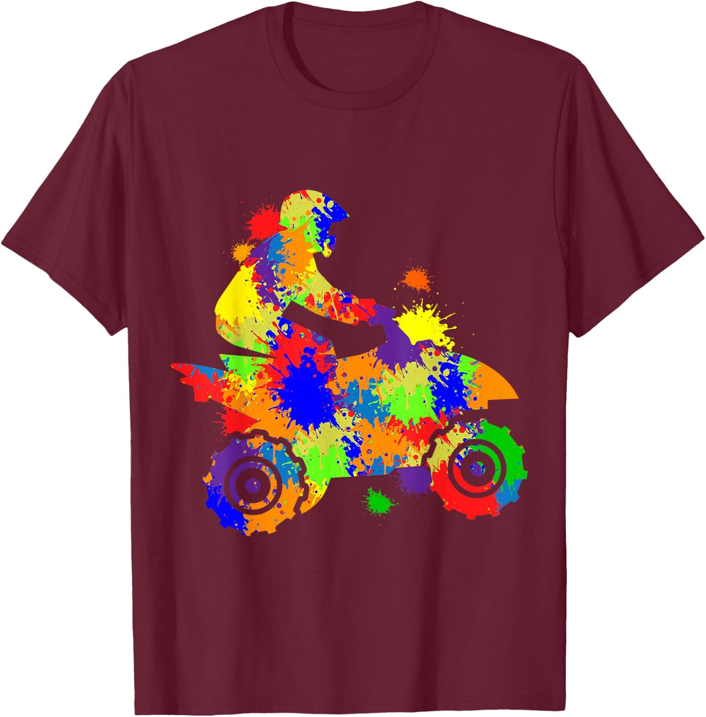 Quad Driver Offroad ATV Quad Biker Children Boys Men T-Shirt - T-Shirt | Maroon