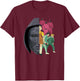 Squid Game Front Man Split Logo T-Shirt - T-Shirt | Maroon
