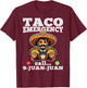 Funny taco emergency call 9 juan juan for Cinco de Mayo T-Shirt - T-Shirt | Maroon