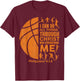 Men Basketball t Shirt Christian Christ Bible Verse Boy Kid T-Shirt - T-Shirt | Maroon