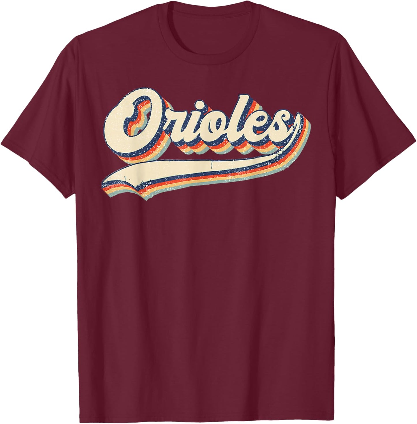 Orioles Sports Name Vintage Retro Gifts T-Shirt - T-Shirt | Maroon