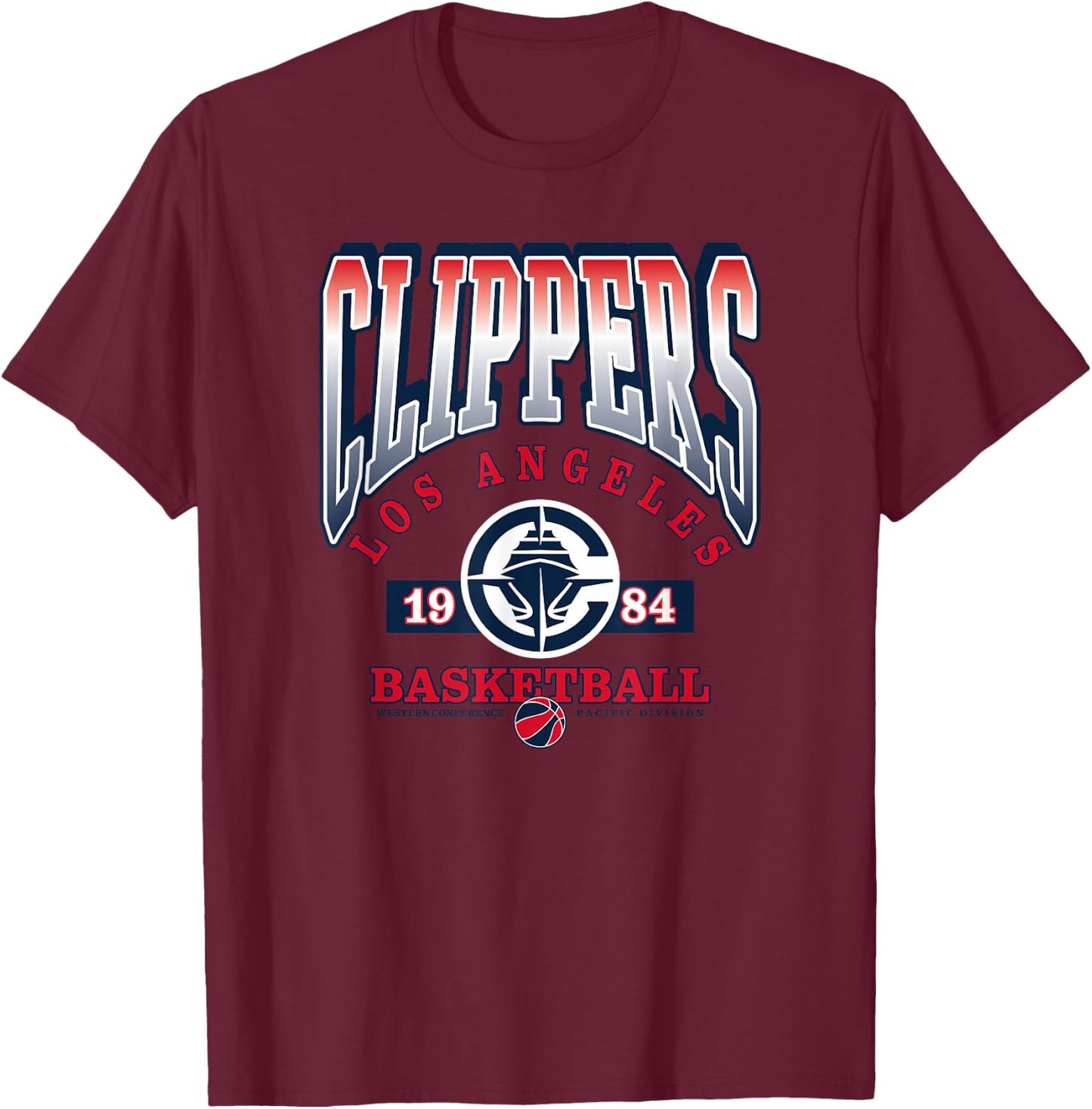 NBA Los Angeles Clippers Homecourt Advantage T-Shirt - T-Shirt | Maroon