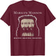 Marilyn Manson – Tripple Jesus T-Shirt - T-Shirt | Maroon