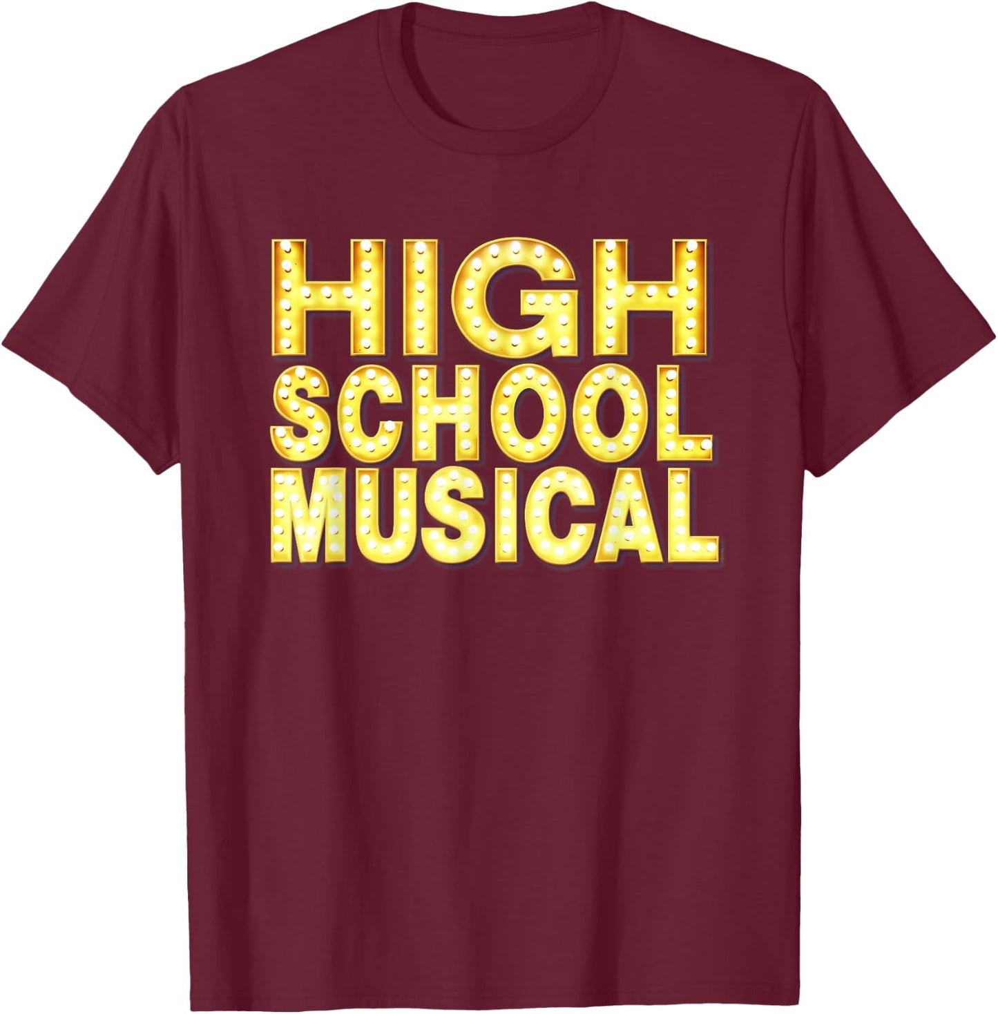 Disney Channel Official High School Musical Movie Logo T-Shirt - T-Shirt | Maroon