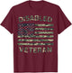 Disabled Veteran Handicap Military Soldier Veterans Day T-Shirt - T-Shirt | Maroon