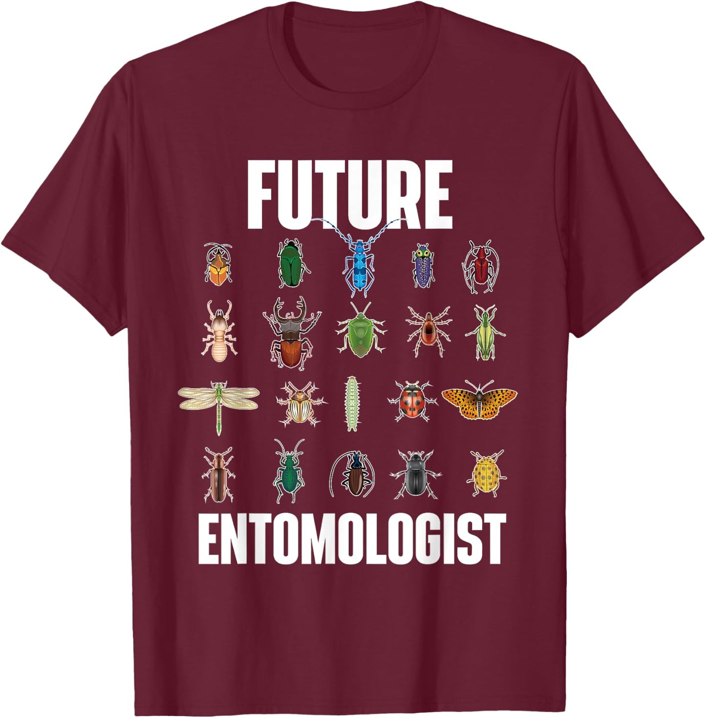 Future Entomologist - Entomology Insect Lover Bug Collector Small T-Shirt - T-Shirt | Maroon