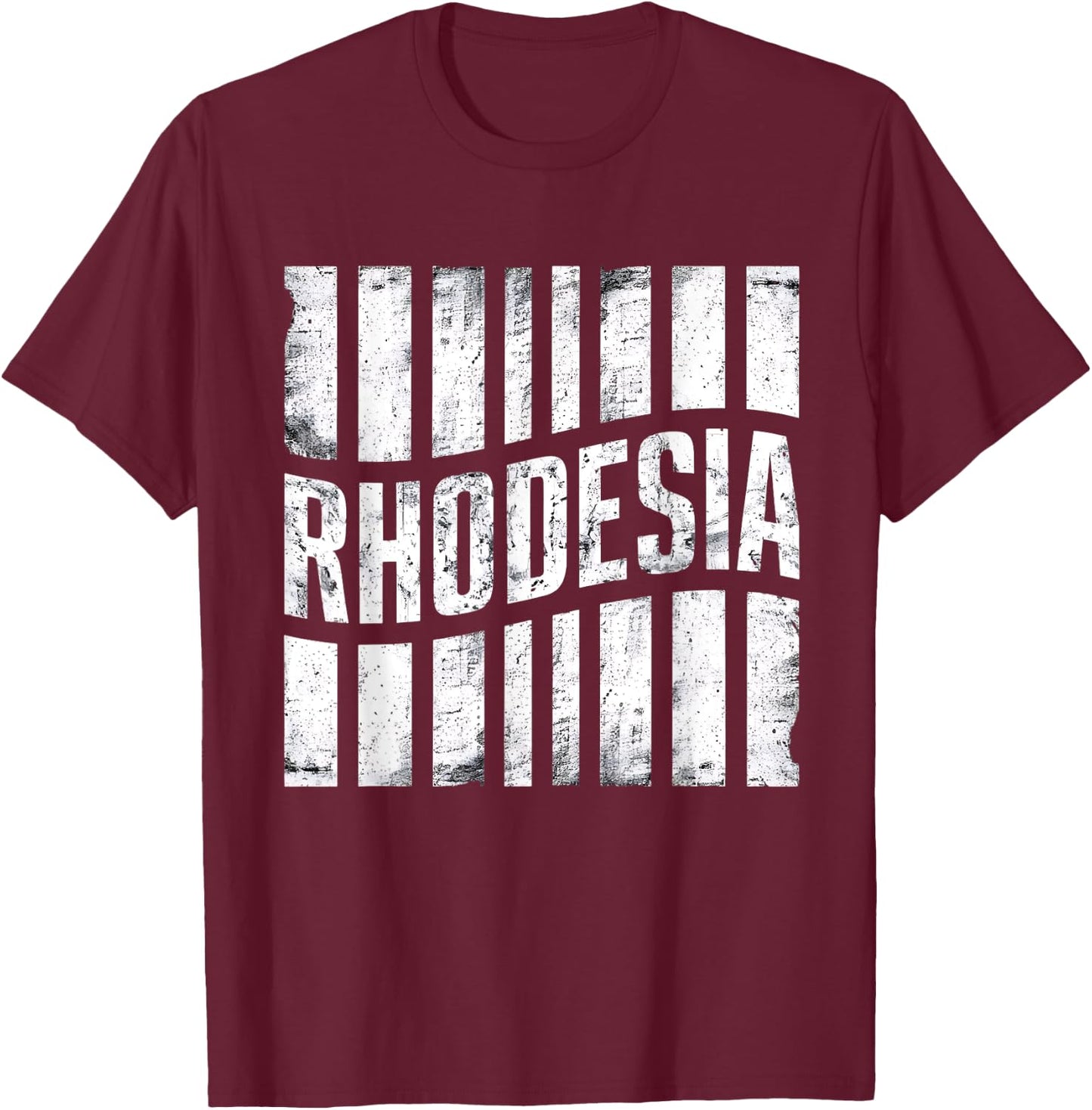 Vintage Rhodesia South African Country Shirt T-Shirt - T-Shirt | Maroon